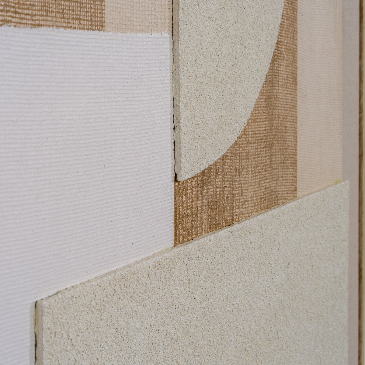Lumera Linen Textured Canvas in Frame - BEIGE