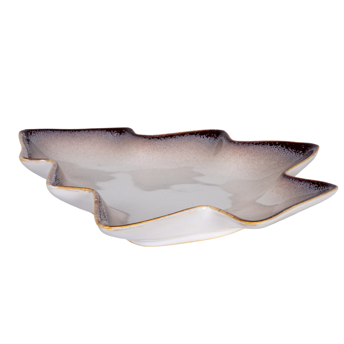 Medium Everin Ceramic Tree Dish - WHITE