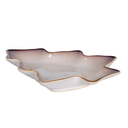 Large Everin Ceramic Tree Dish - WHITE
