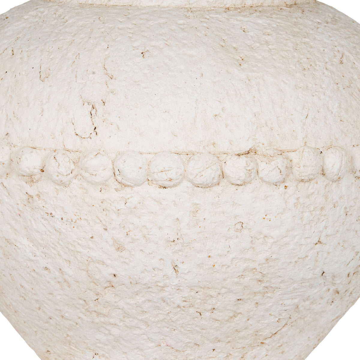 Large Olympia Terracotta Vase - WHITE