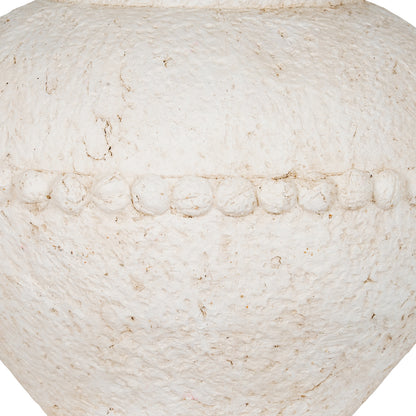 Large Olympia Terracotta Vase - WHITE