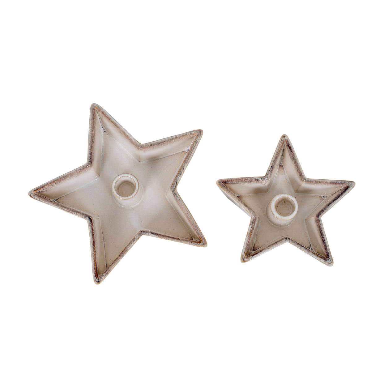 Small Solace Star Candle Holder - WHITE
