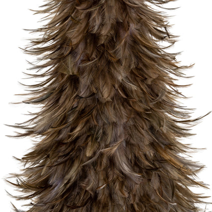 Large Fawn Feather Tree - BROWN