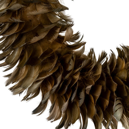 Fawn Feather Wreath - BROWN