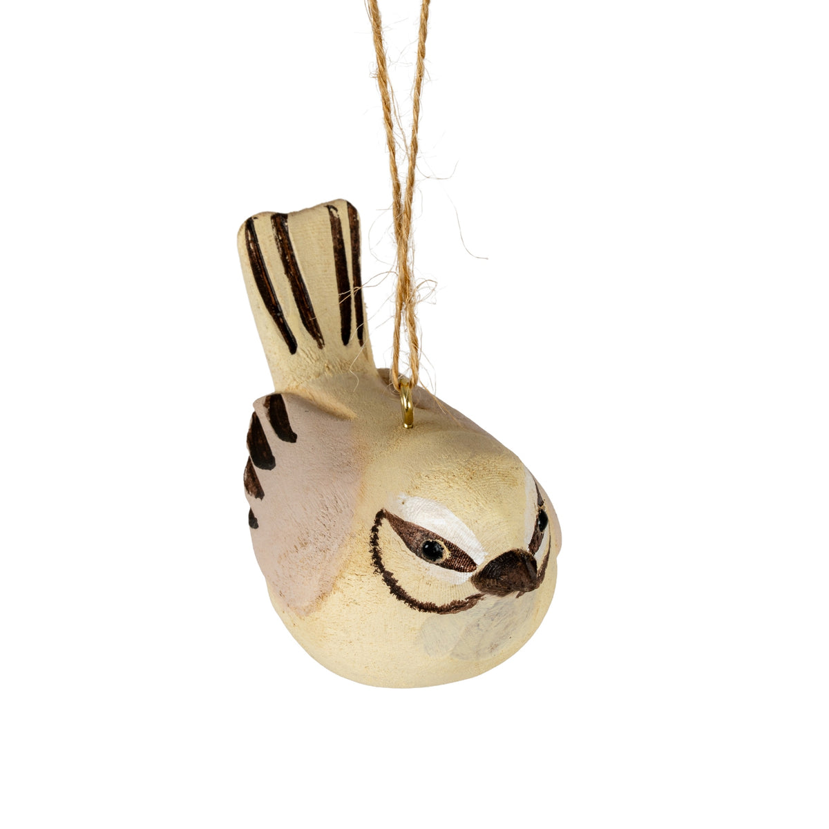 Wooden Misty Bird Decoration - BROWN