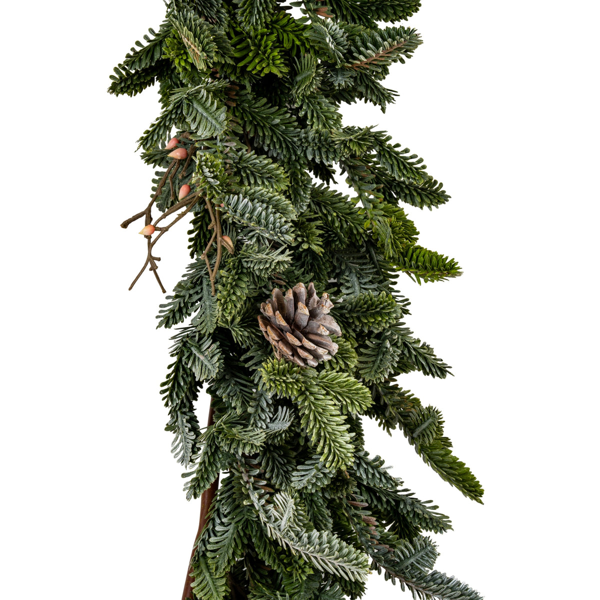 Woodland Pine Garland With Pinecones - GREEN
