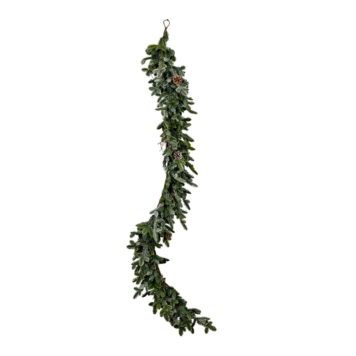 Woodland Pine Garland With Pinecones - GREEN