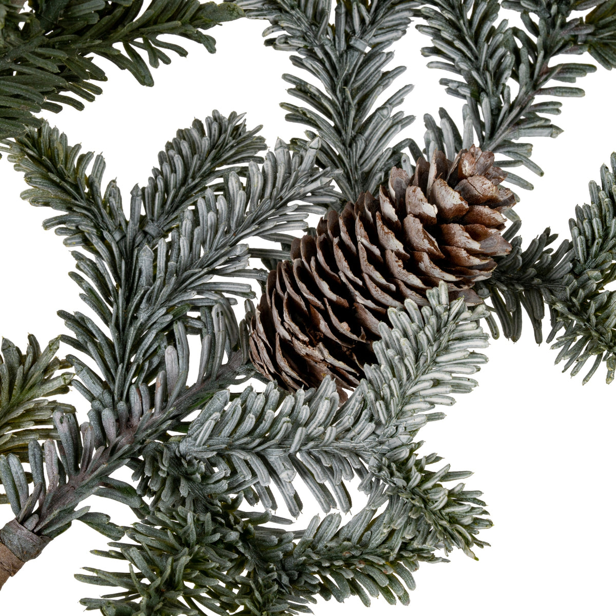 Woodland Pine Tall Stem With Pinecones - GREEN