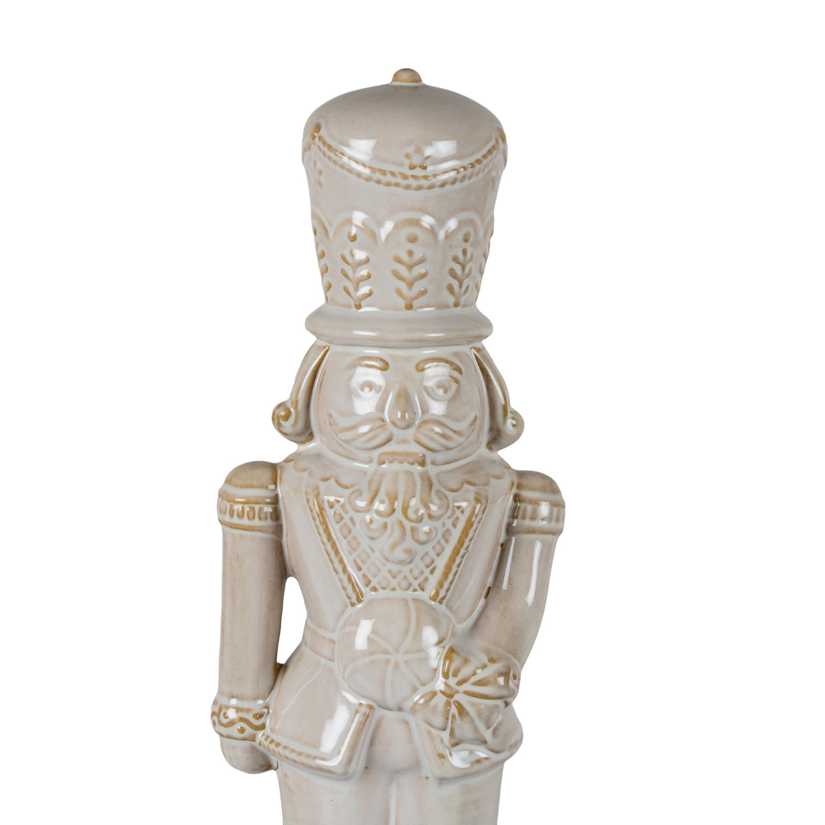 Alora Ceramic Nutcracker With Candy Lollipop - WHITE
