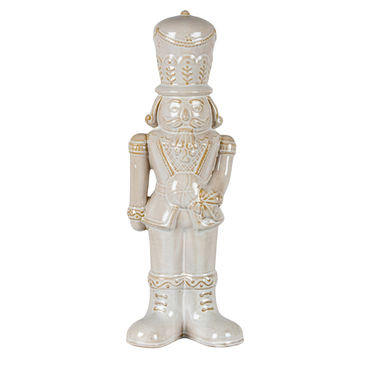 Alora Ceramic Nutcracker With Candy Lollipop - WHITE
