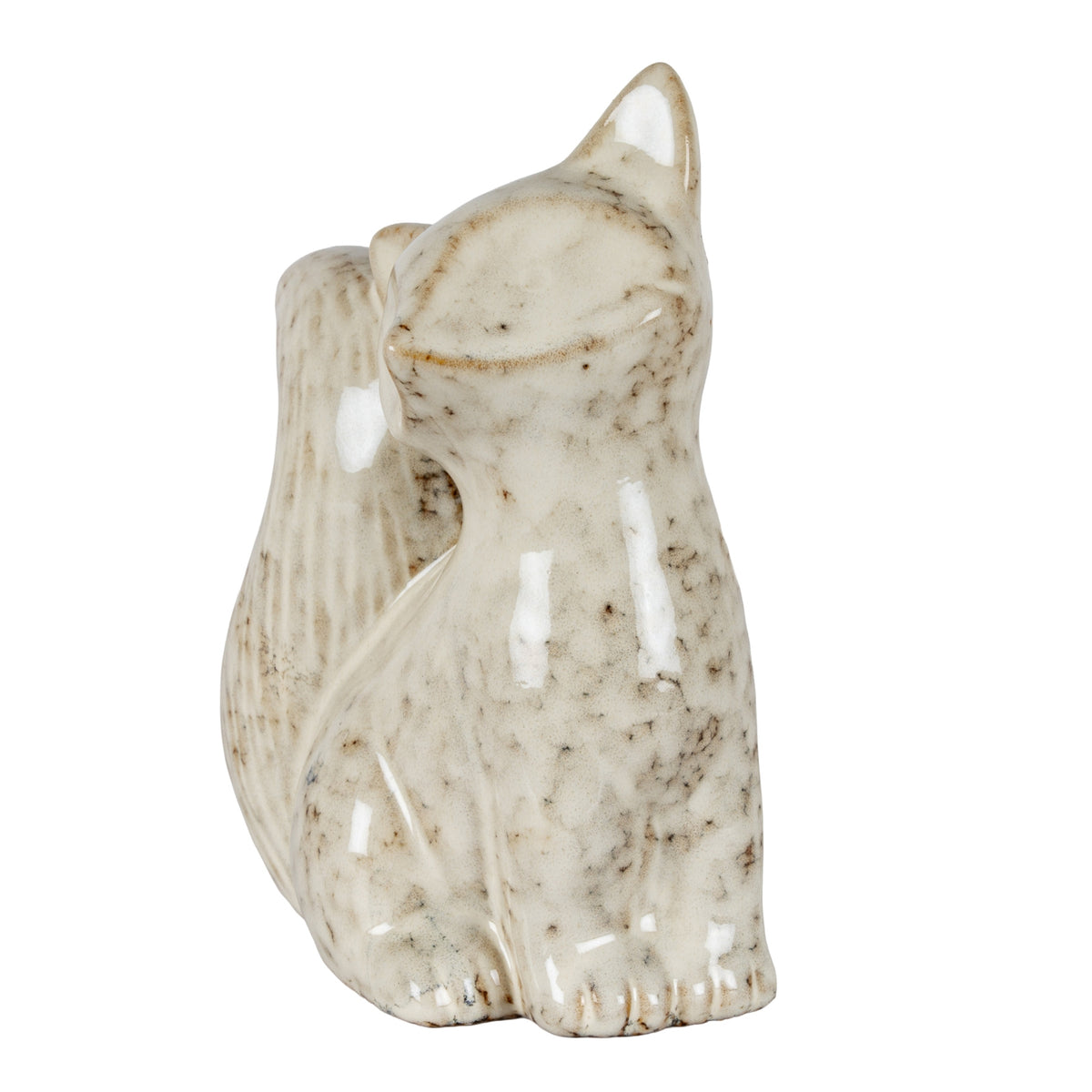 Alora Ceramic Fox Looking Right - WHITE