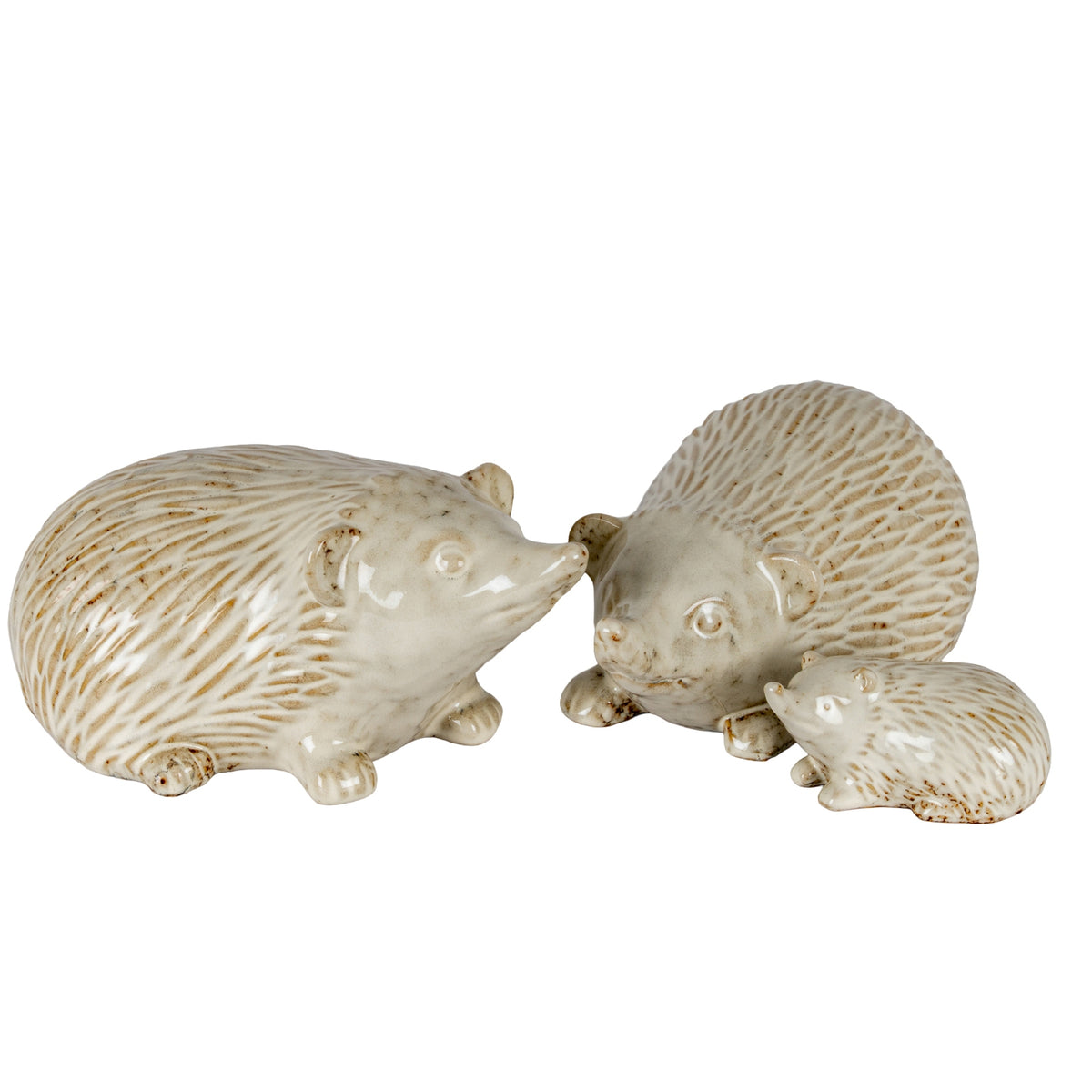 Alora Ceramic Small Hedgehog - WHITE