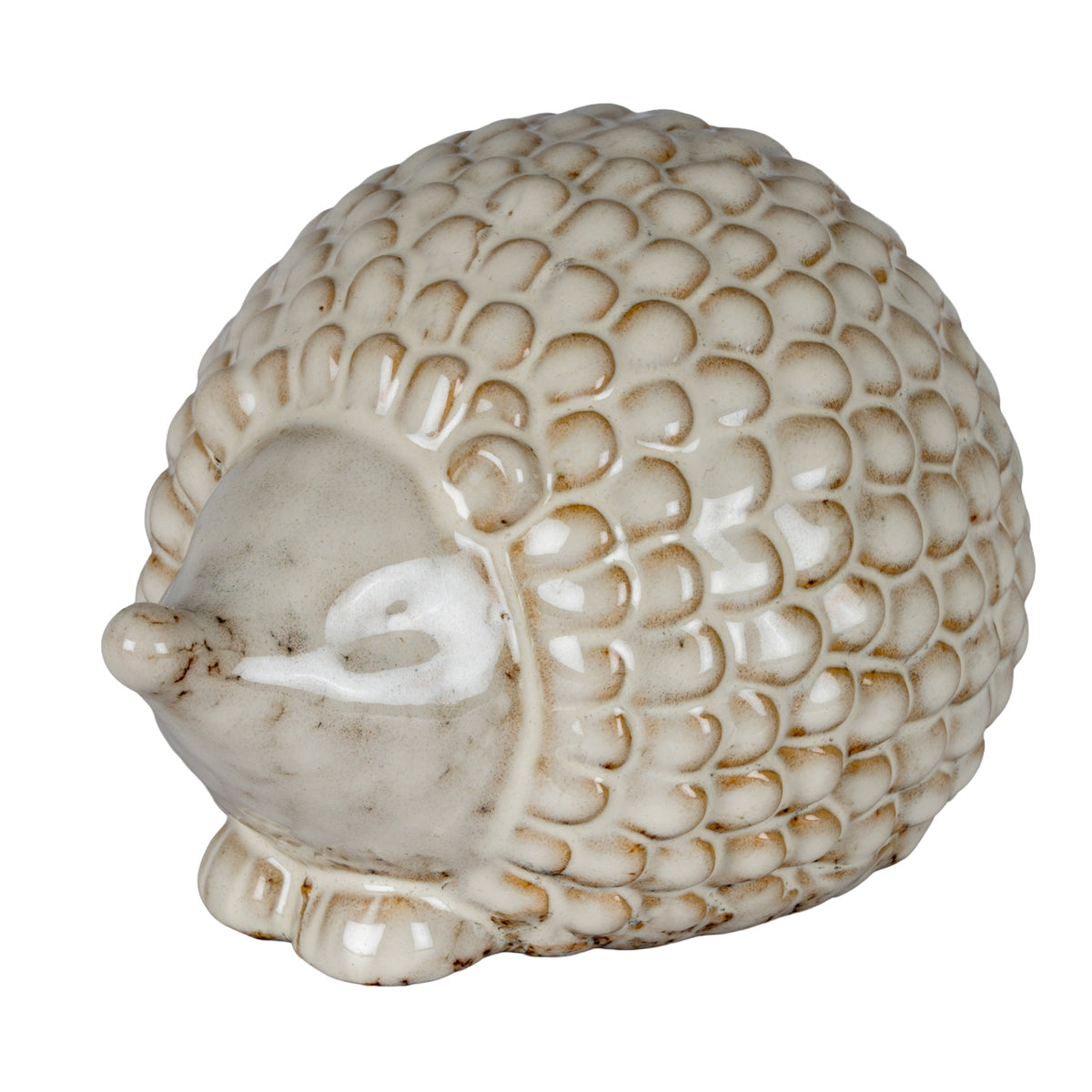 Alora Ceramic Large Hedgehog - WHITE