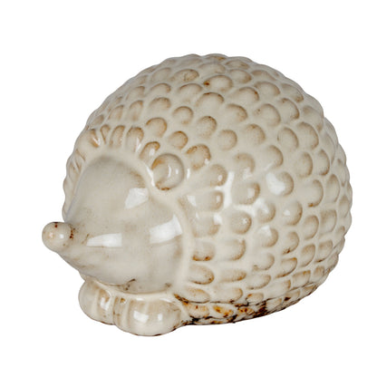 Alora Ceramic Round Small Hedgehog - WHITE