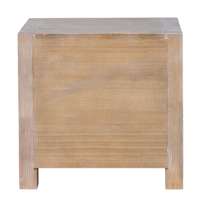 Haldon Collection 2 Drawer Bedside Table - BROWN