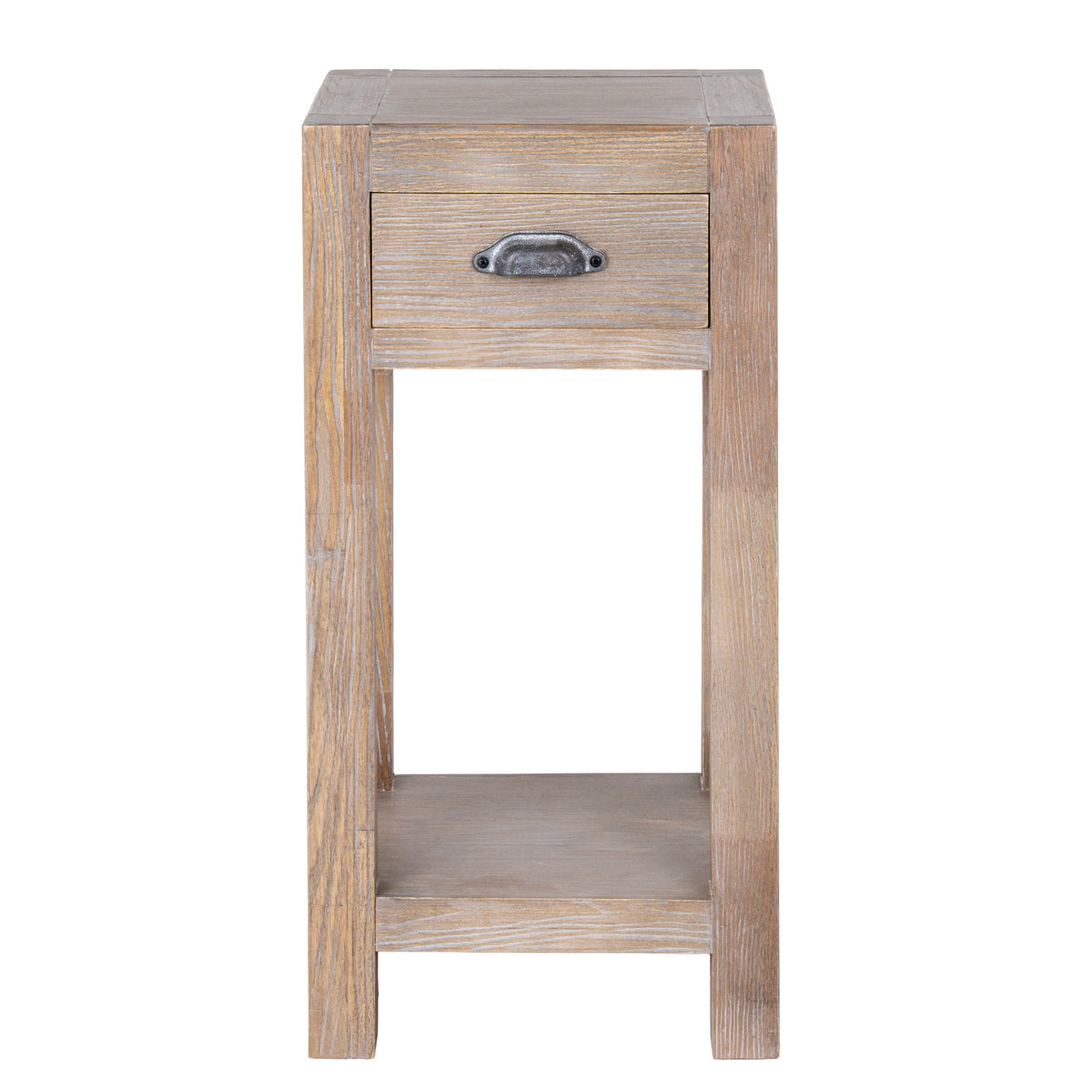 Haldon Collection Large 1 Drawer Lamp Table - BROWN