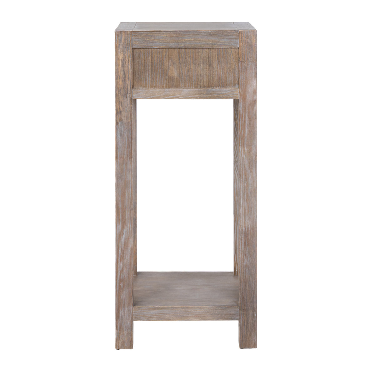 Haldon Collection Small 1 Drawer Lamp Table - BROWN