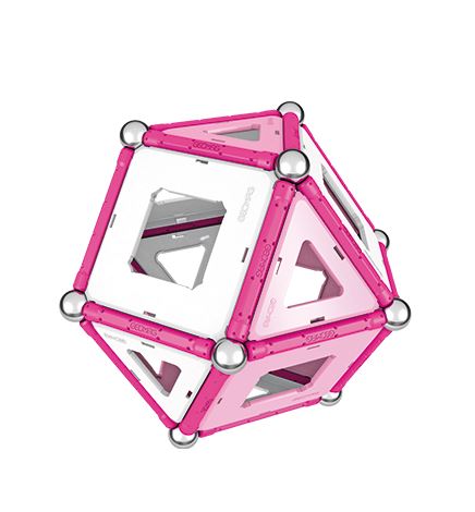 Geomag Kids Panel Pink Magnetic Shapes - 68 Pieces