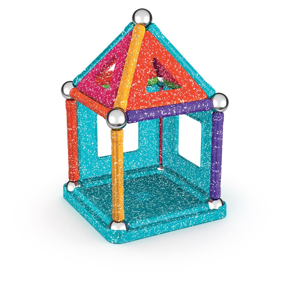 Geomag Recycled Magnetic Glitter Panels - 35 Pieces