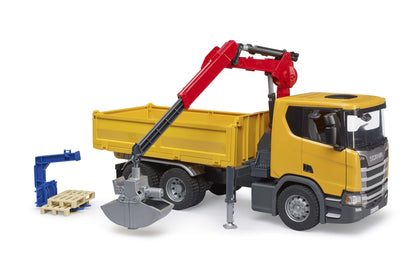 Scania Super 560R Construction truck with crane and 2 pallet - 17336