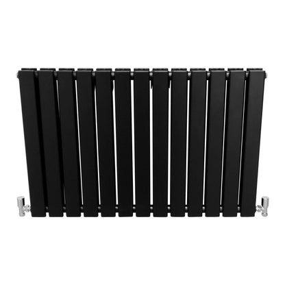 Designer Flat Panel Radiators Matt Black 600mm x 910mm