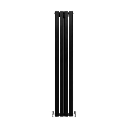 Designer Flat Panel Radiators Matt Black 1600mm x 280mm