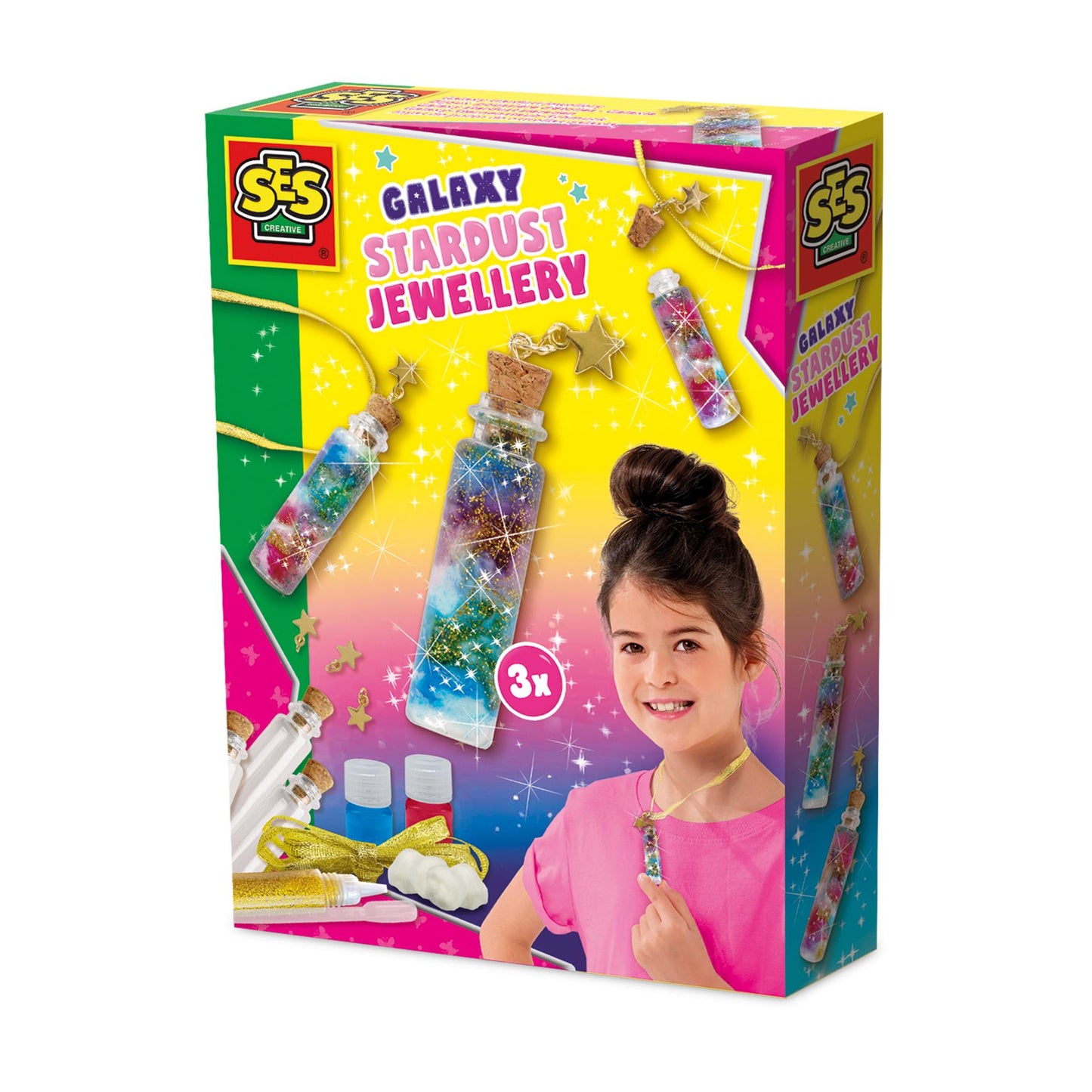 Galaxy stardust jewellery