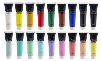 Paint acrylic, 18 x 36 ml, 9x bright/9x pastel