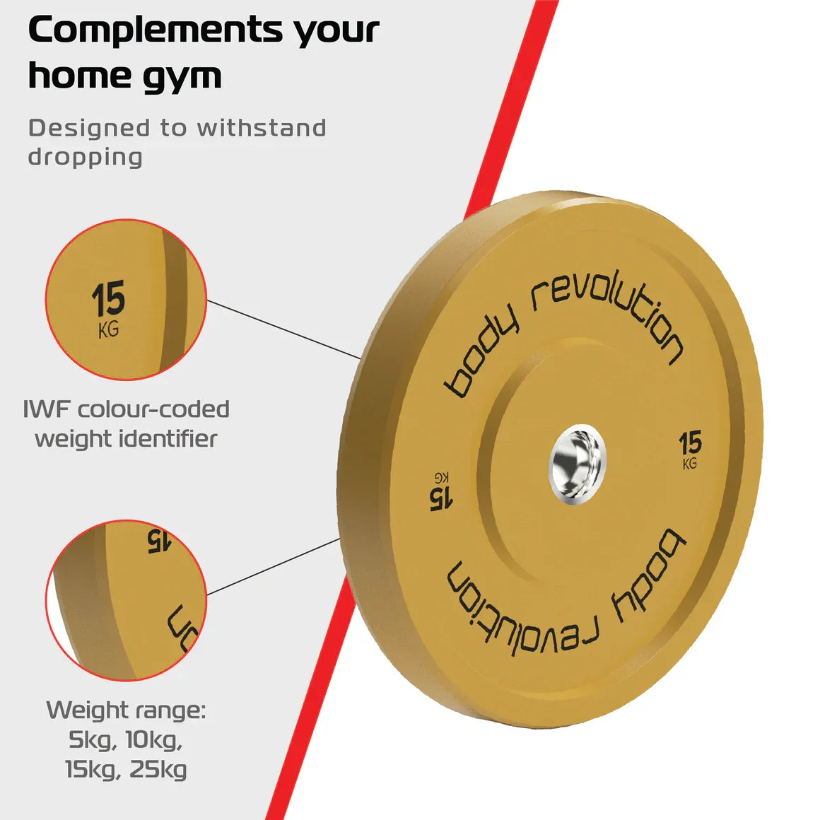 Body Revolution 60kg Bundle Olympic Coloured Bumper Plates