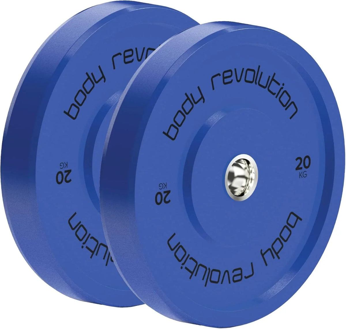 Body Revolution 2 x 20Kg Blue Olympic Bumper Plates