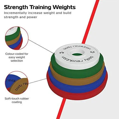 Full Set Fractional Bumper Plates