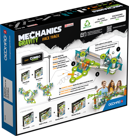 Geomag Mechanics Gravity Magnetic Race Track - 67 Pieces