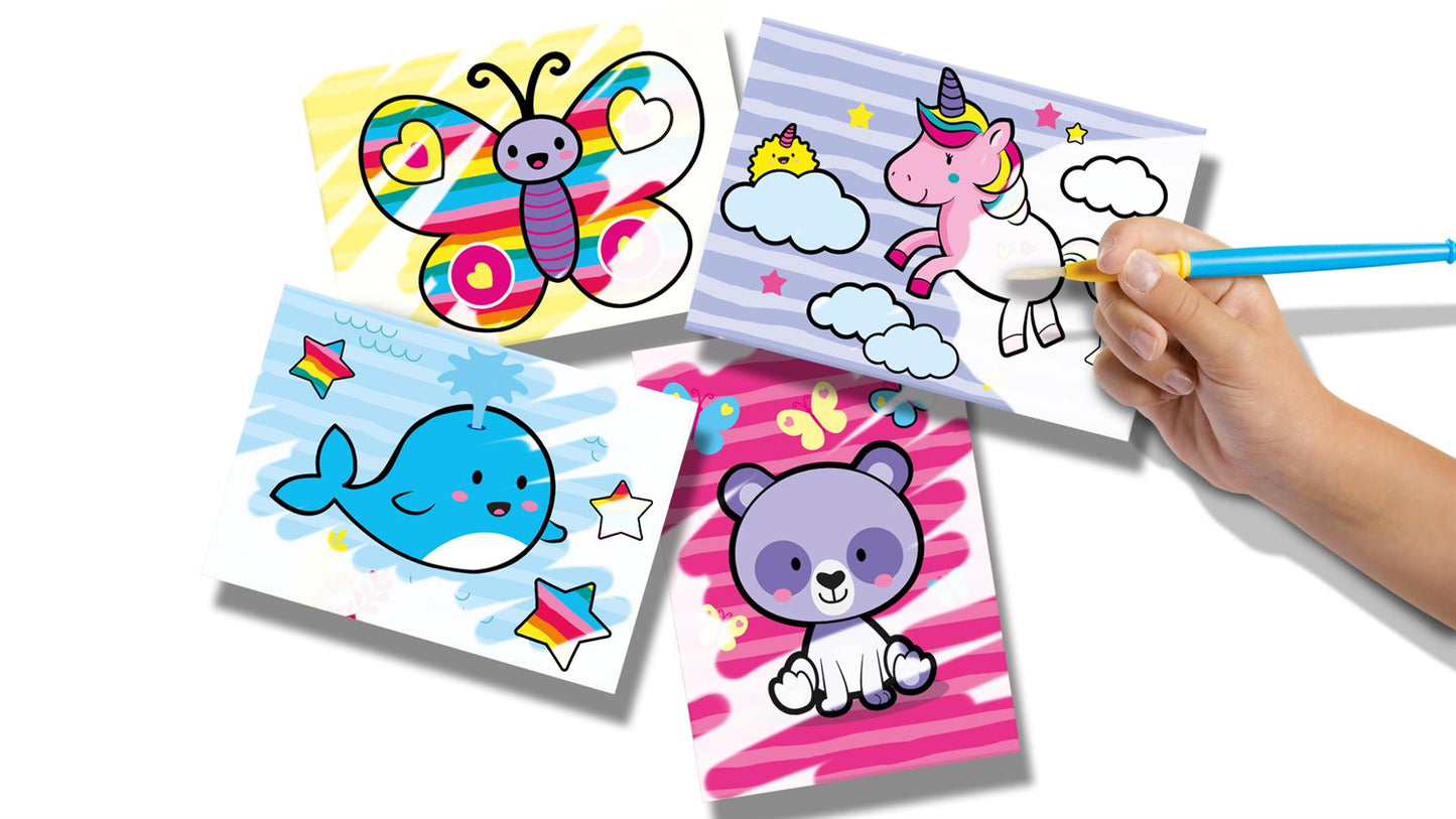 Colouring with water - Fantasy animals