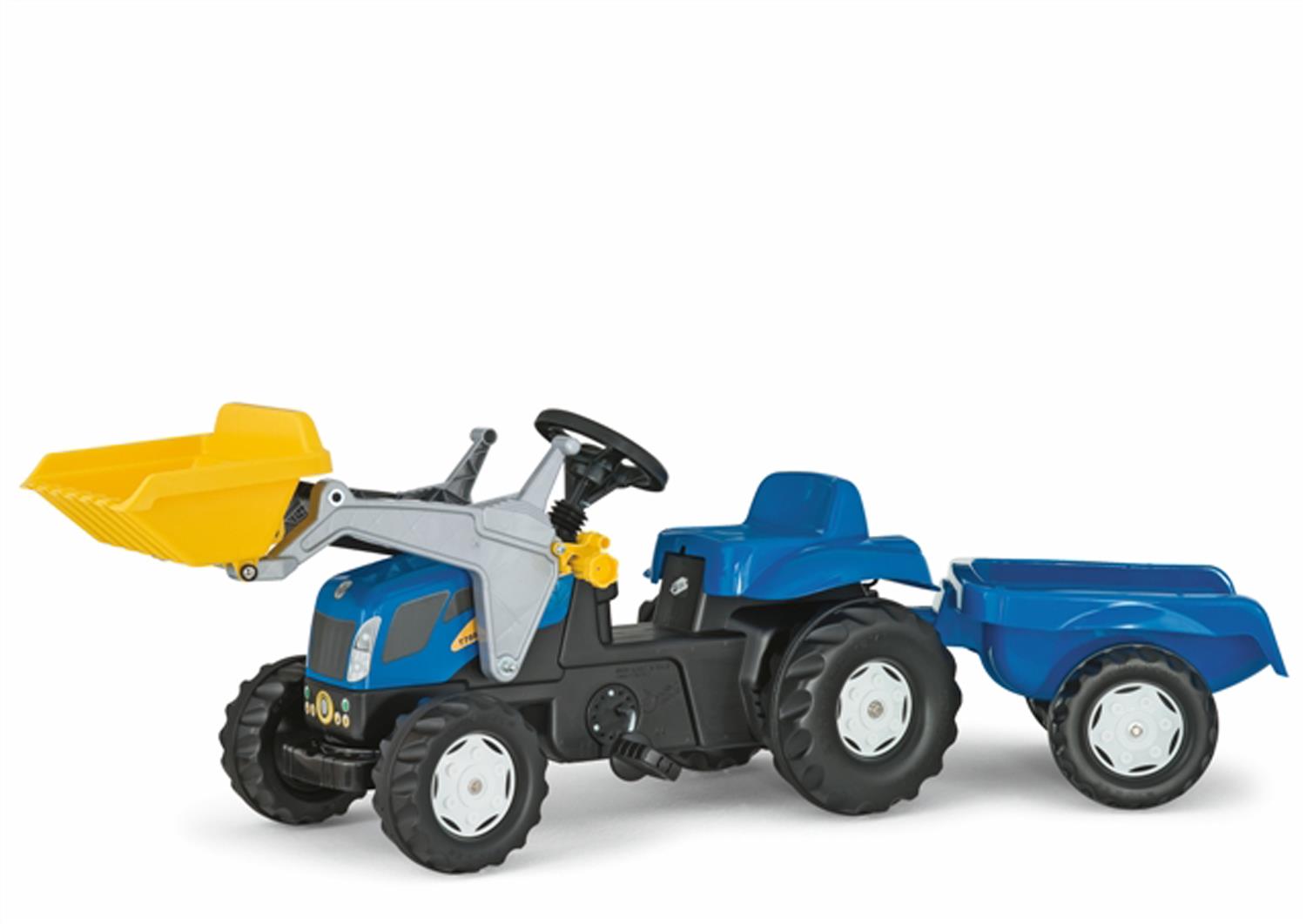 New Holland TVT 190 Tractor with Frontloader & Trailer