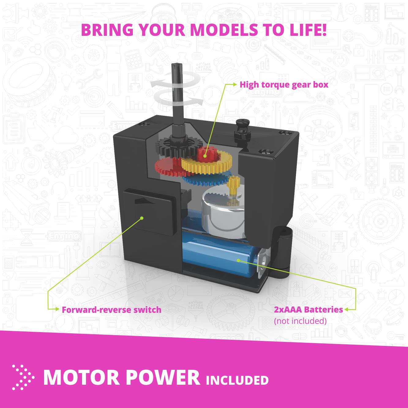 CREATIVE BUILDER 30 MODELS DESIGNER MOTORIZED SET