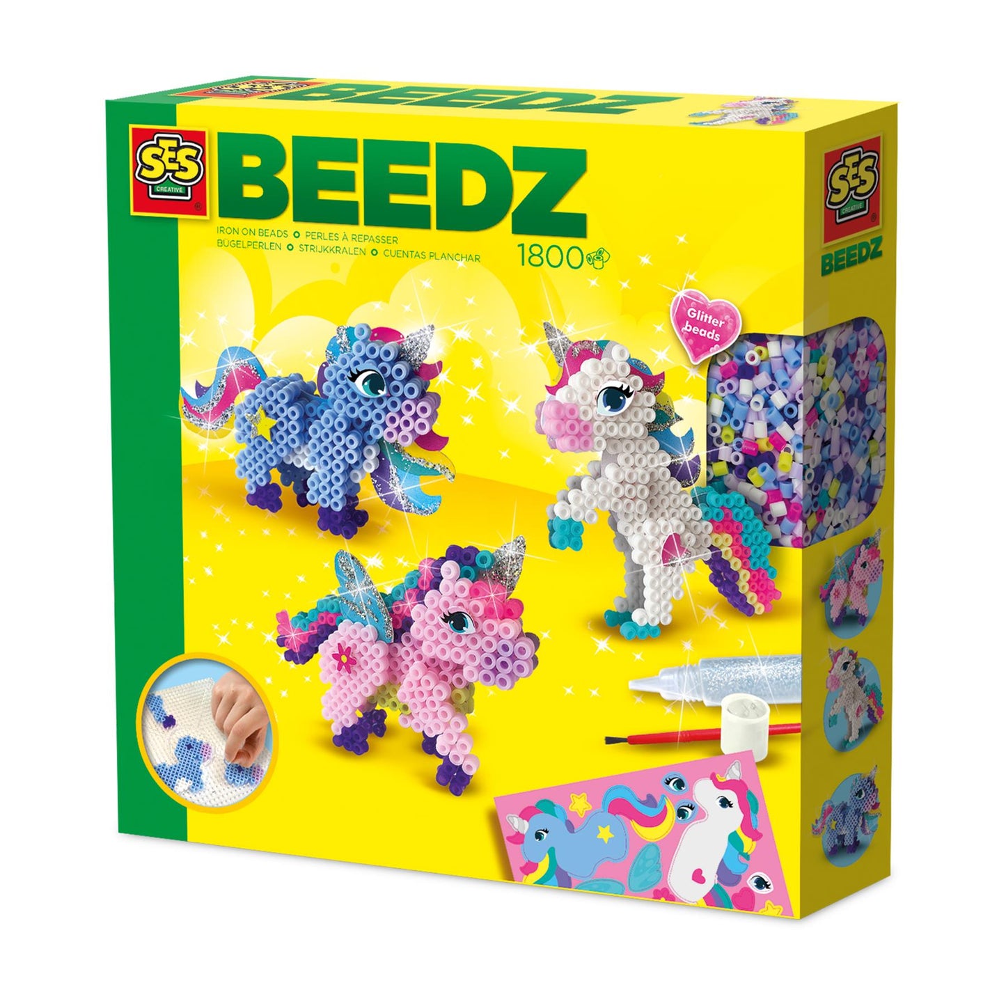 Iron on beads - Unicorns - 17603