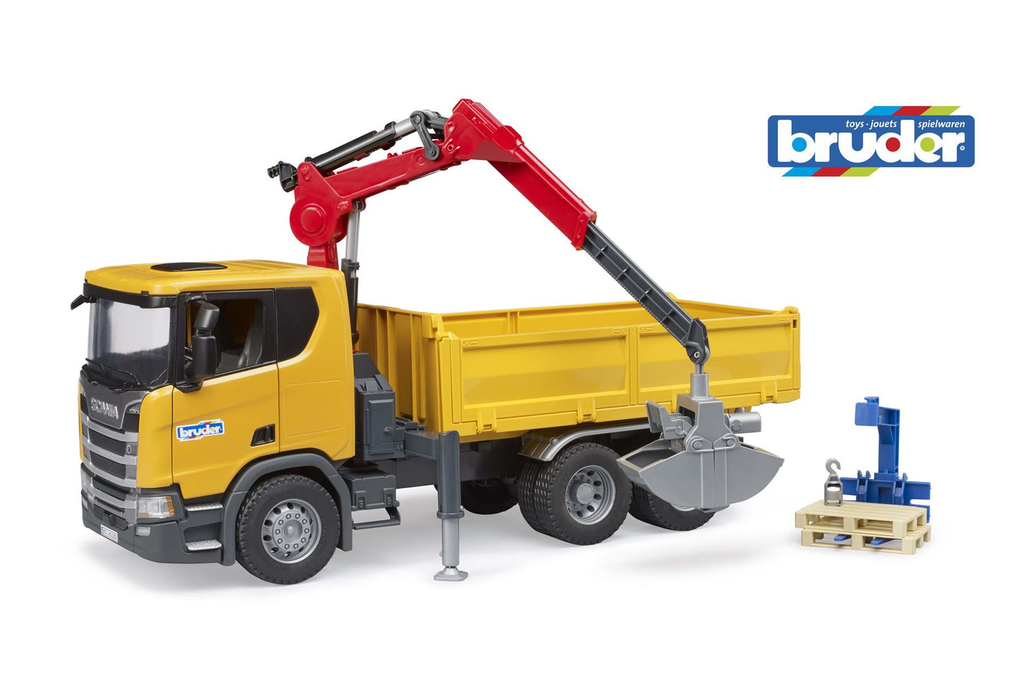 Scania Super 560R Construction truck with crane and 2 pallet - 17336