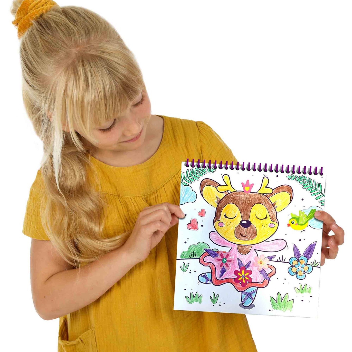 Activity colouring book glitter 3 in 1