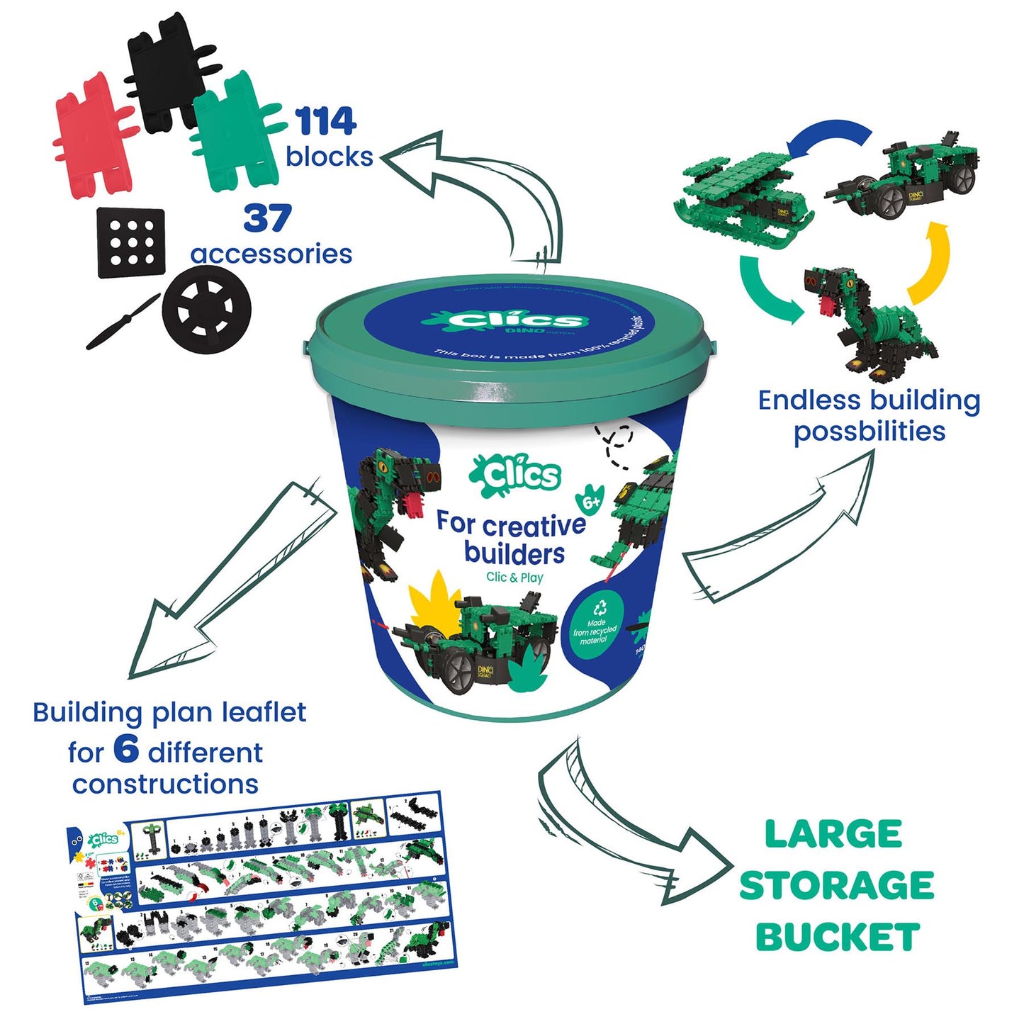 Bucket Dino world
