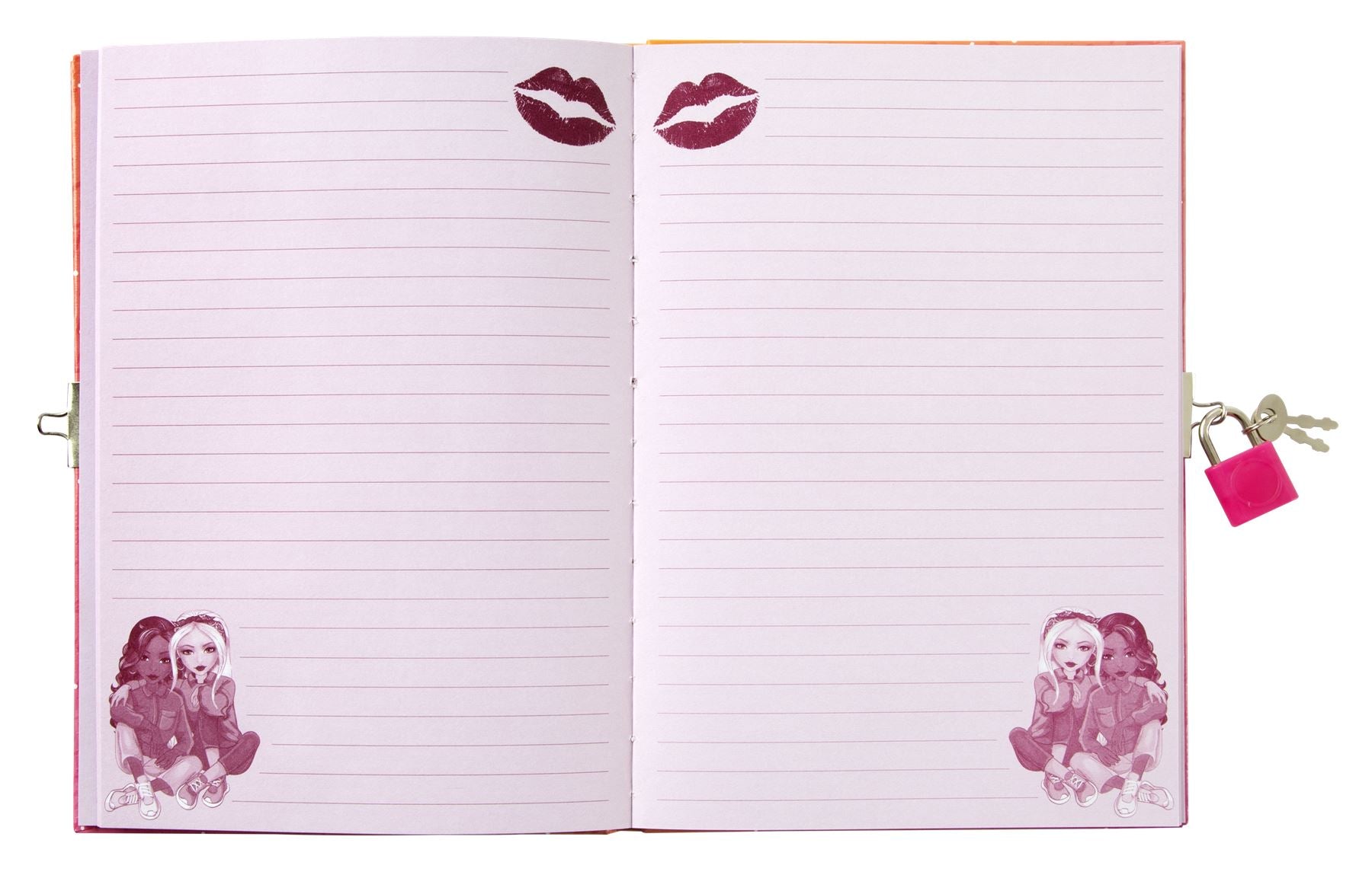 Besties A5 Diary 60 sheets with key & lock