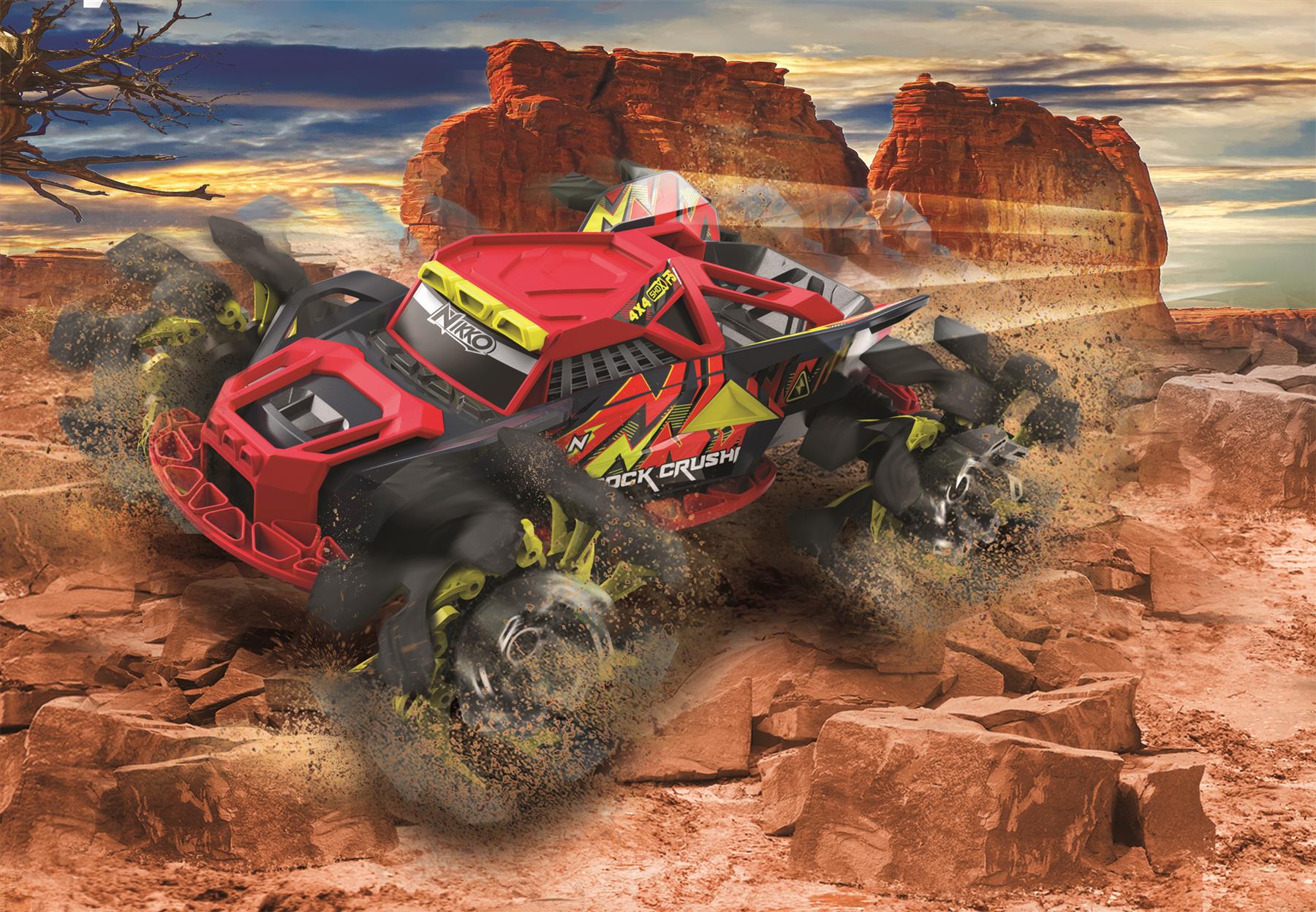 Nikko Rock Crush R R/C - Red Lightning