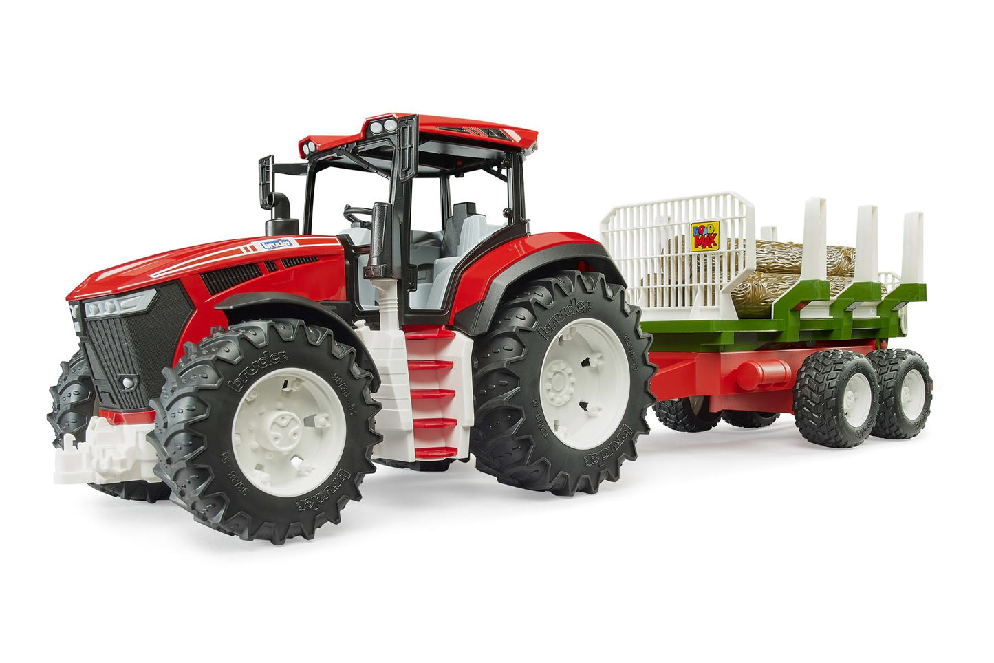 ROADMAX Tractor with forestry trailer and 3 trunks - 17330