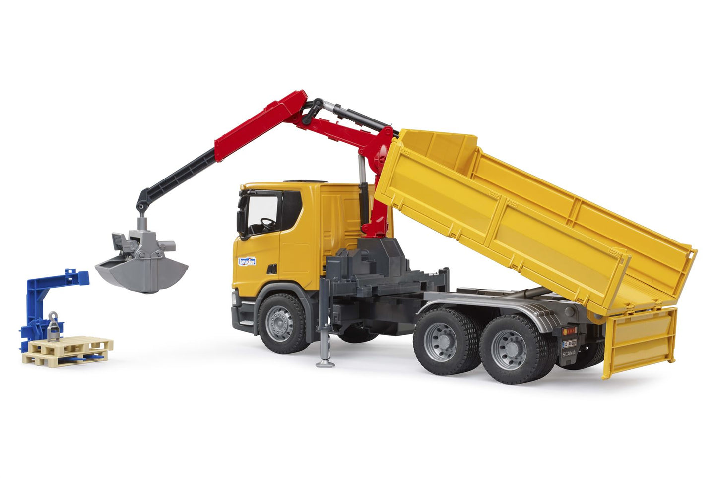 Scania Super 560R Construction truck with crane and 2 pallet