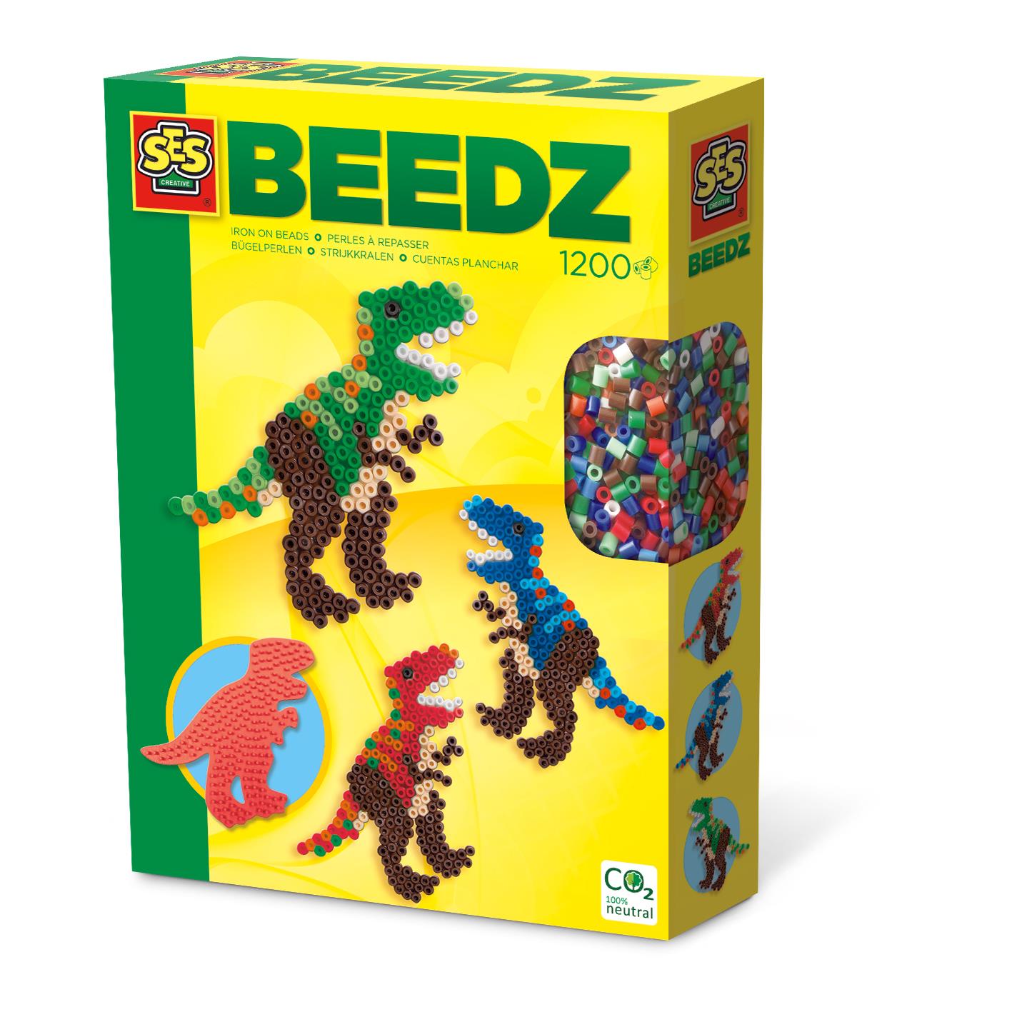 Iron on beads - T-Rex