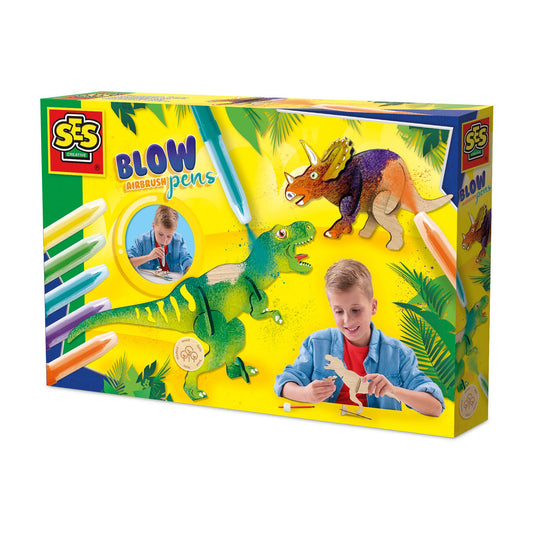 Blow airbrush pens - Dinosaurs