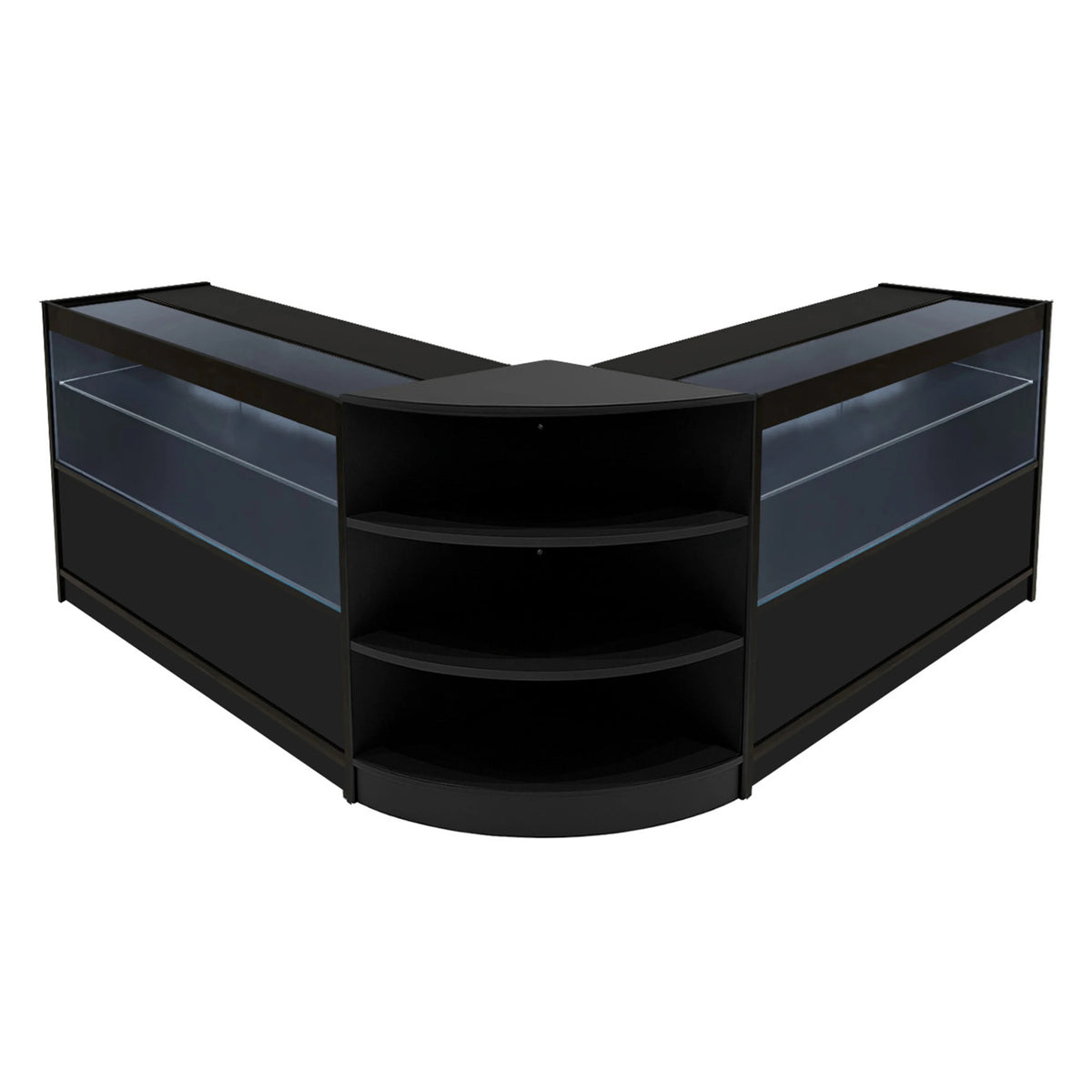 Andromeda LED Shop Counter Set LM60 & 2 x C1200 - Black