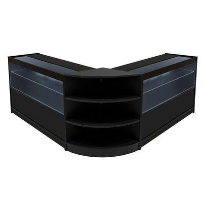 Andromeda LED Shop Counter Set LM60 & 2 x C1200 - Black