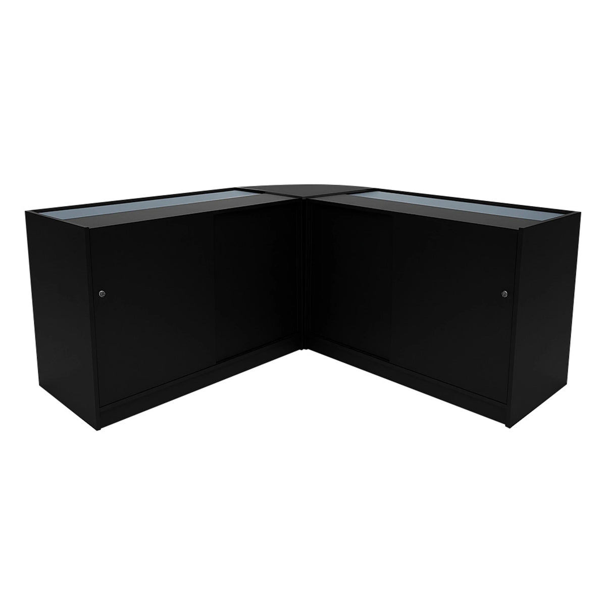 Andromeda LED Shop Counter Set LM60 & 2 x C1200 - Black