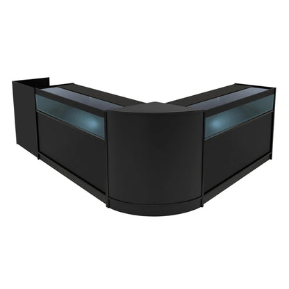 Luna LED Shop Counter Set CM60, TB60 & 2 x B1200 - Black