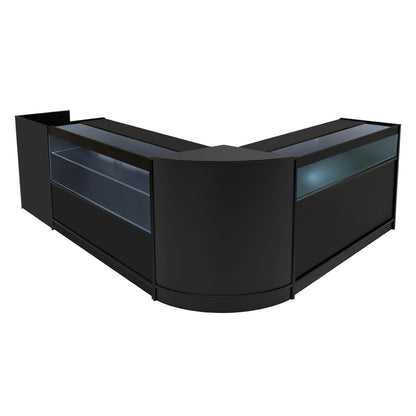 Gravity LED Shop Counter Set B1200, C1200, TB60 & & CM60 - Black
